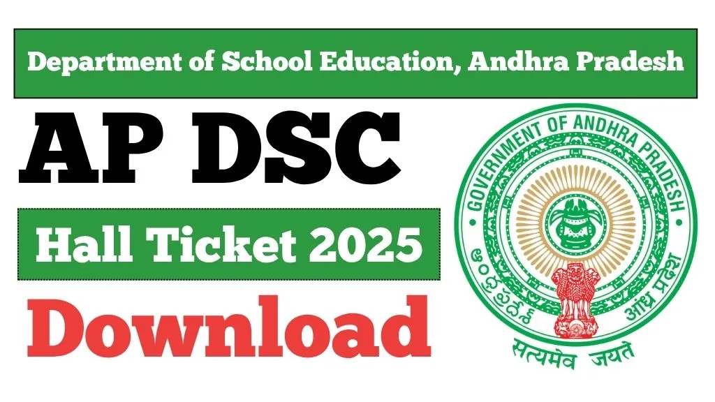 AP DSC Hall Ticket 2025